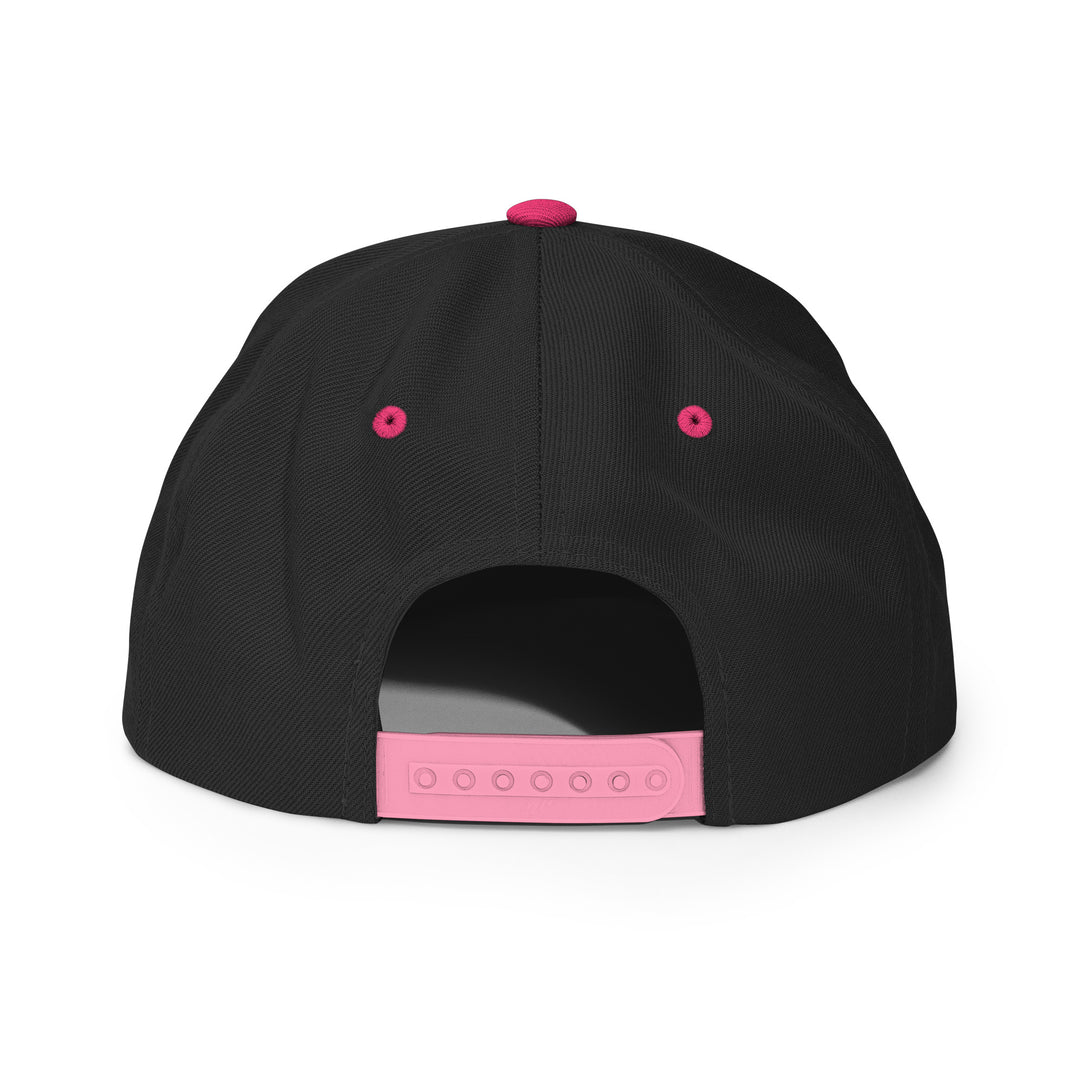 Ange Snapback Cap Black Pink